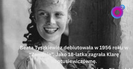 Beata Tyszkiewicz w młodości. Zaczynała jako 18-latka