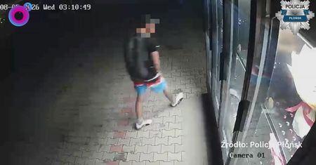 Była godz. 3:12. Skandal w Płońsku. Rabuś nagrany