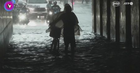 Manila tonie w wodzie. Dramatyczne nagrania z Filipin