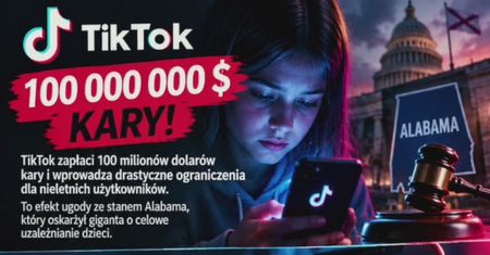 TikTok, ugoda sądowa, 100 milionów kary i twardy limit 2 godzin dziennie dla dzieci