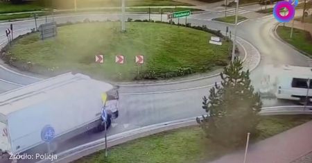 Rozpędzona i pijana. Skok przez rondo w Skarżysku