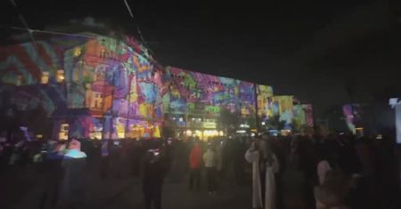 Niezwykłe nagranie z Łodzi. Jak galeria pod gołym niebem