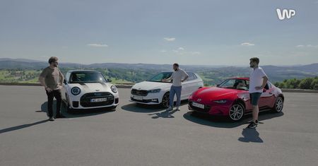 Gran turismo: porównanie Mini JCW, Skoda Fabia 130 i Mazda MX-5 RF na górskich drogach