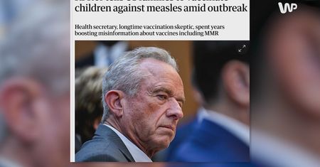 Największa epidemia od 35 lat w USA. Robert F. Kennedy nawołuje do szczepień