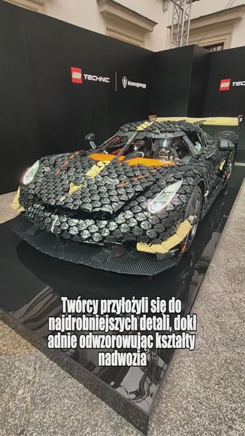 Koenigsegg z klocków LEGO w Warszawie. Oto, jak wygląda z bliska