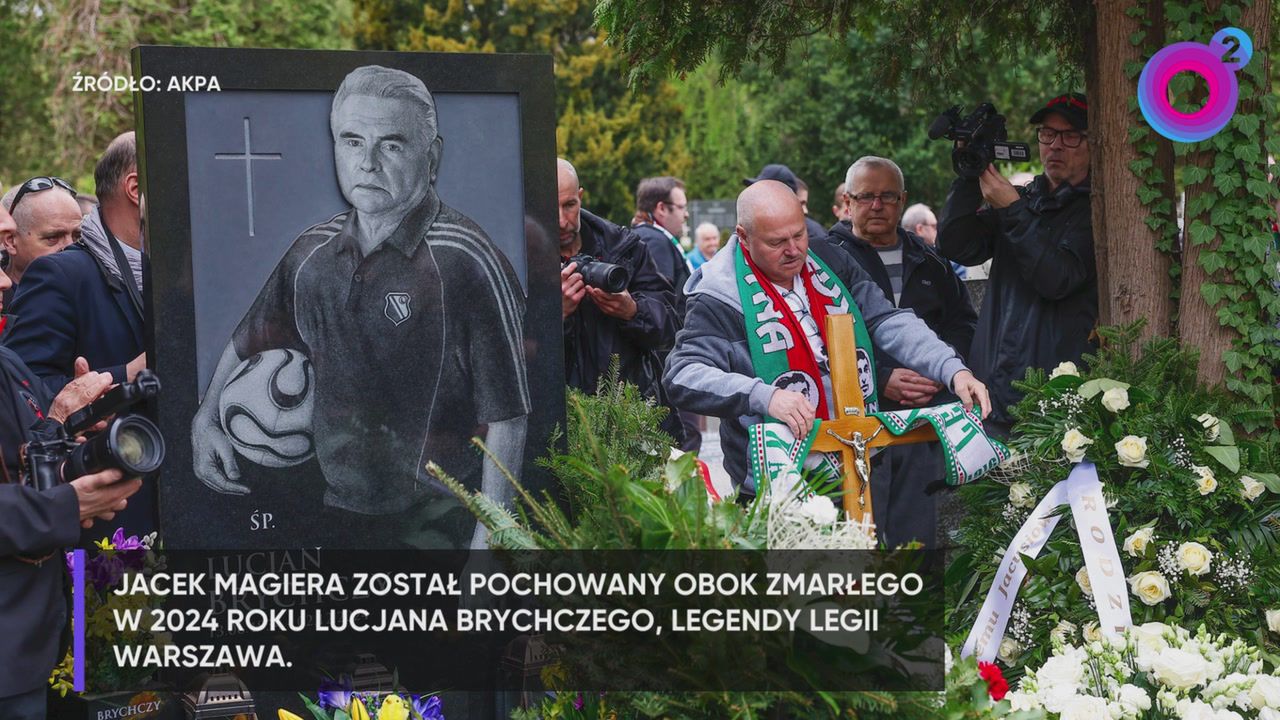 Tak wygląda grób Jacka Magiery. Pożegnały go gwiazdy futbolu