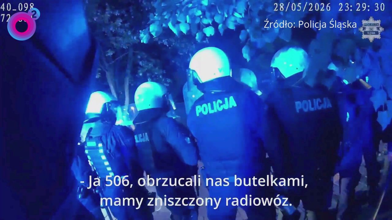 Zamieszki na IGRACH. Dramatyczne nagranie policji. "Pilnie wsparcia!"