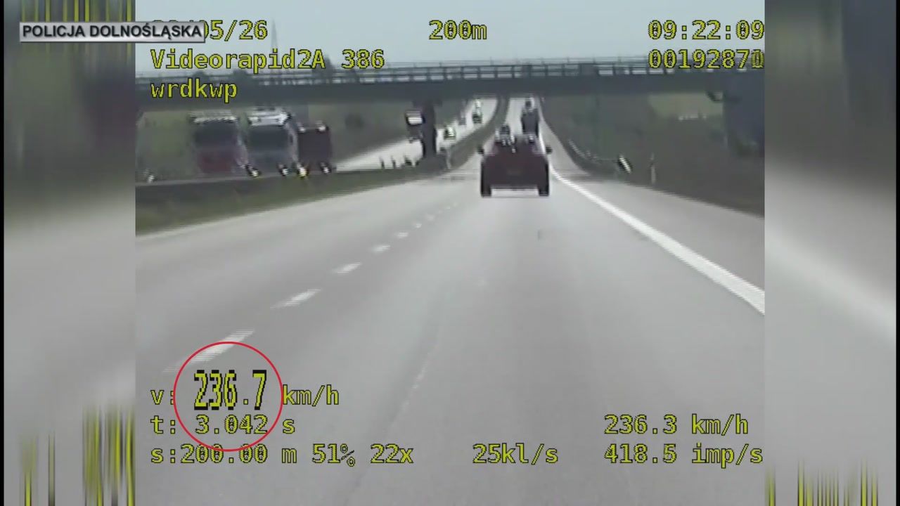 Niemiec nie zauważył, że jest już w Polsce. Policja nie miała litości