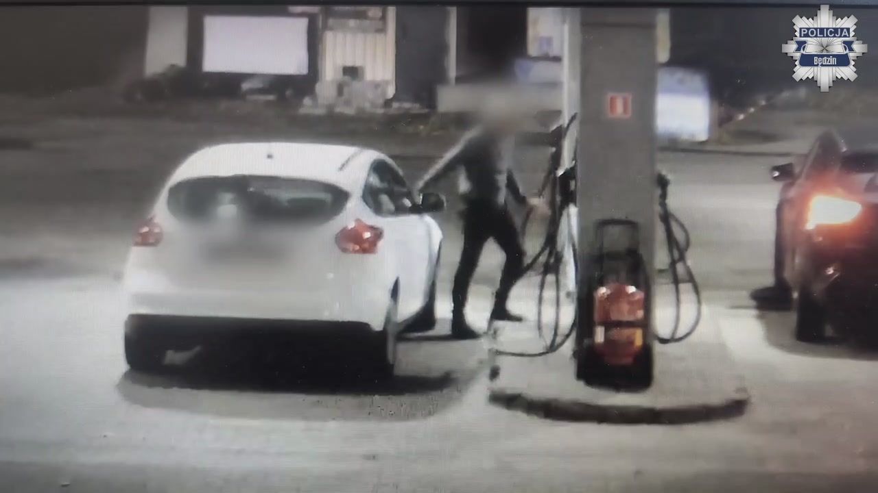 Świadkowie myśleli, że jest pijany. Prawda okazała się inna. Nagranie ze stacji paliw