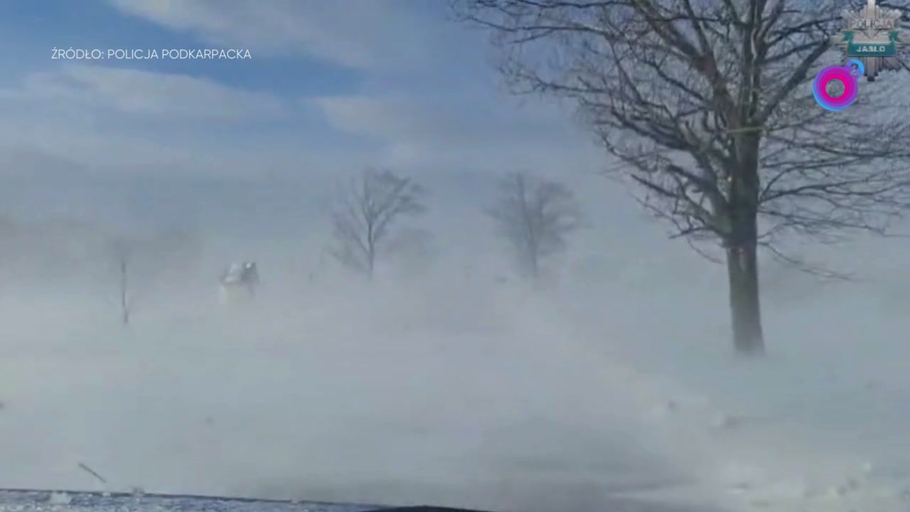 Ekstremalne warunki na Podkarpaciu. Tak wyglądała zamieć śnieżna