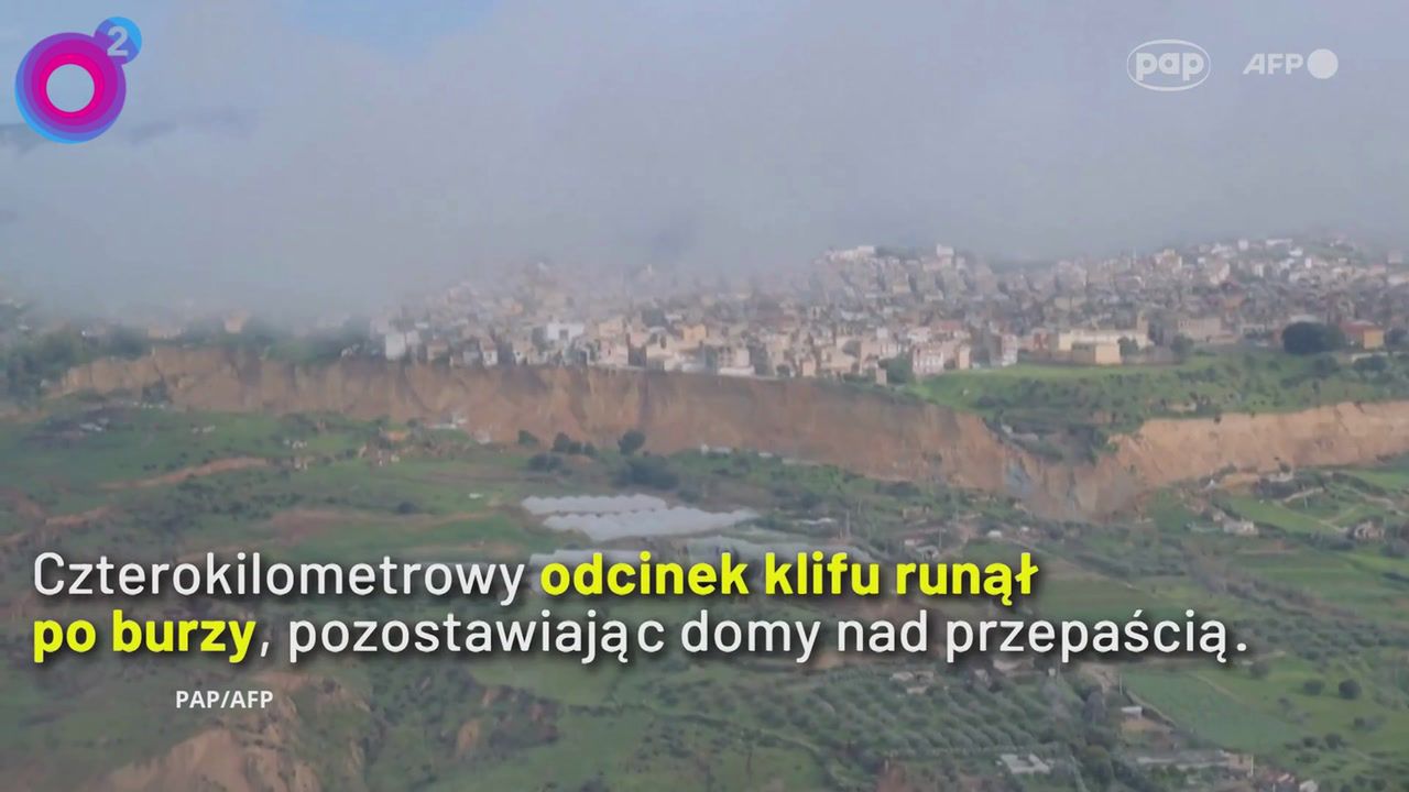 Dramatyczne obrazy z Sycylii. Tu powstało ogromne osuwisko