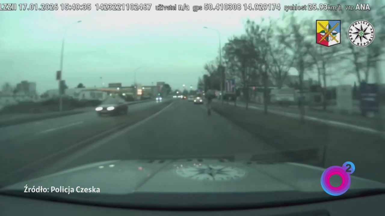 Tak uciekał przed policją. Nie do wiary. Nagranie z Czech