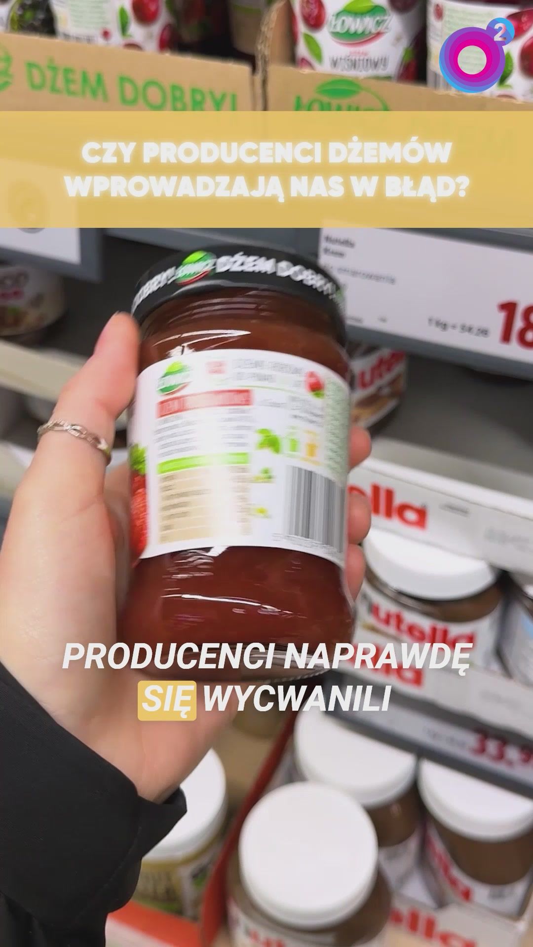 Wzięła do ręki popularny dżem. Producent wprowadza klientów w błąd?