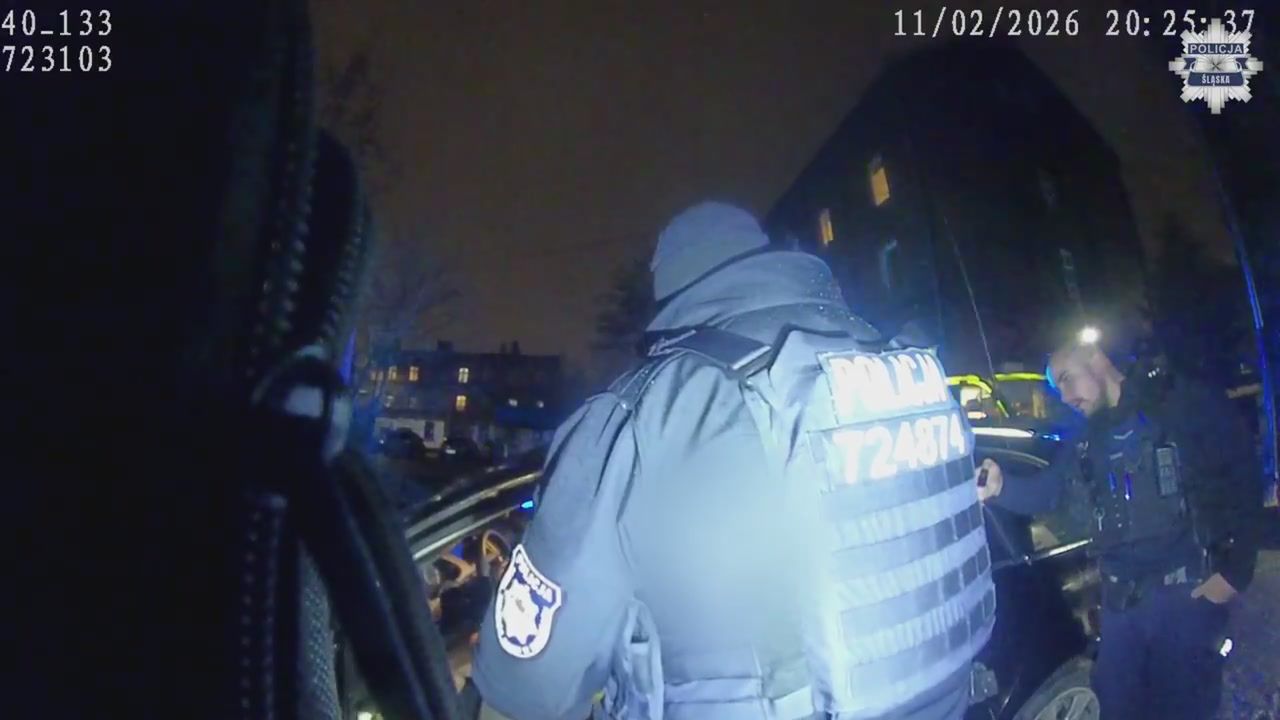 Wulgarnie krzyczał do policjantów. Zaskakujący finał interwencji