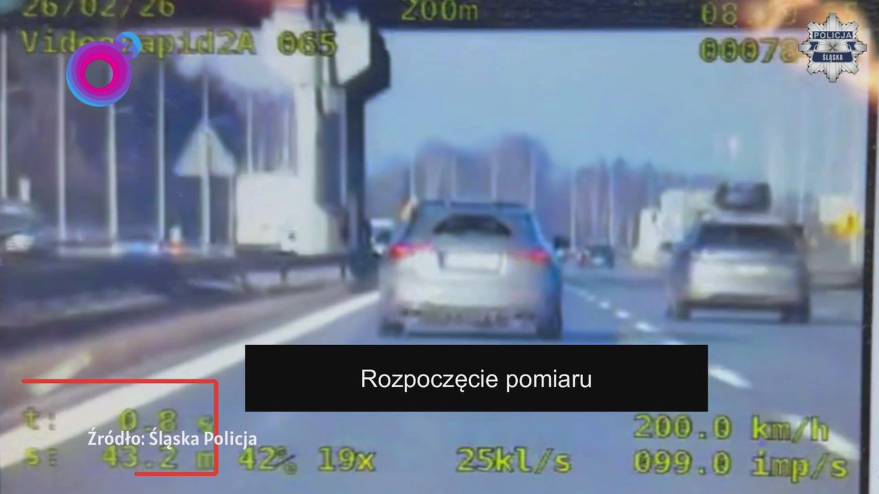 Pędził ponad 200 km/h na autostradzie A4. Drogowy recydywista doigrał się