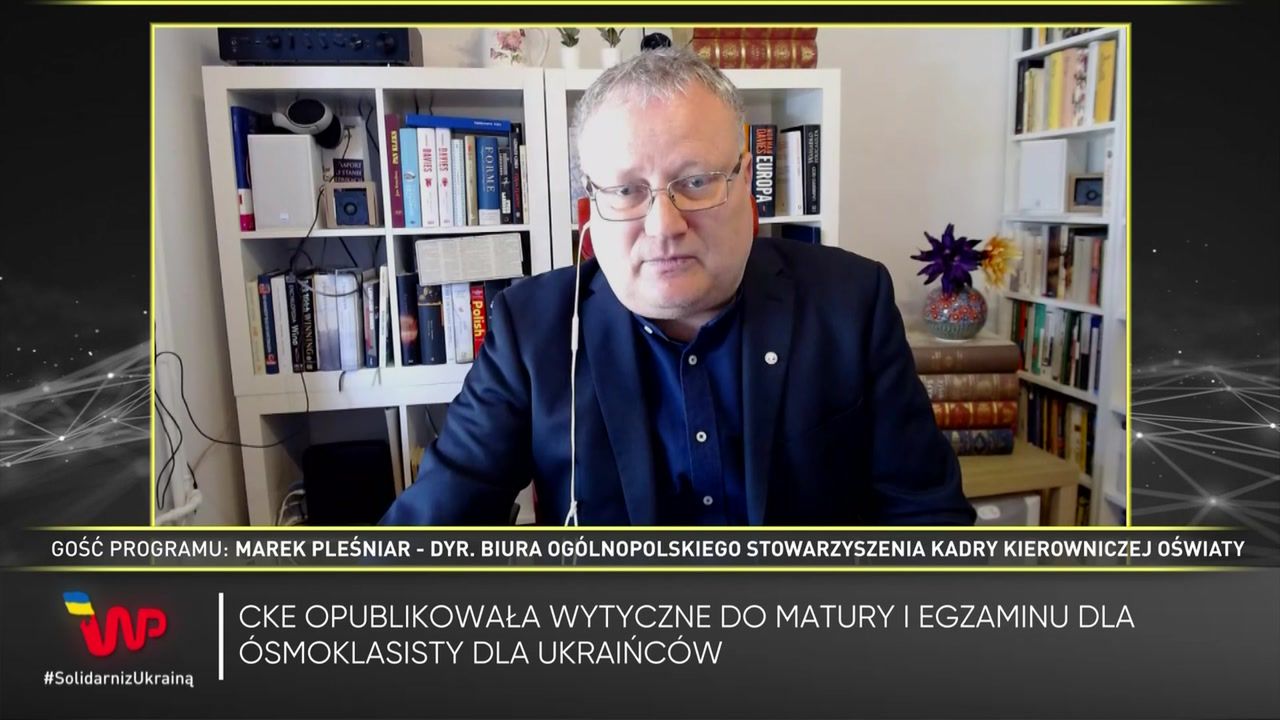 CKE opublikowała wytyczne do matury i egzaminu ósmoklasisty dla Ukraińców. Pleśniar: "Nie powinny być obowiązkowe"