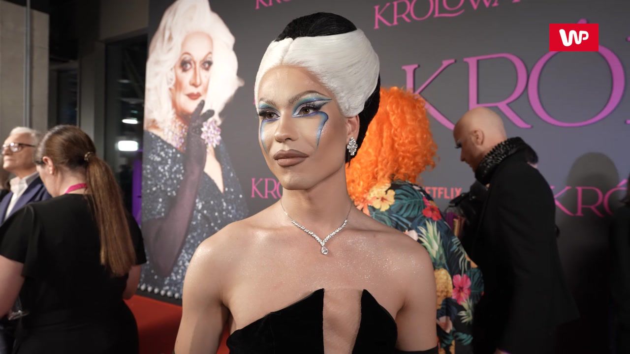 Drag queen Himera na premierze "Królowej" Netfliksa
