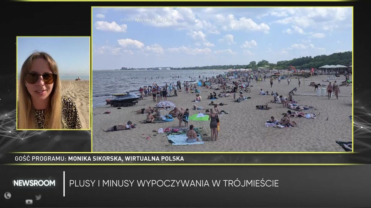 Wakacje w Gdańsku. "Ciężko wytrzymać na plaży"