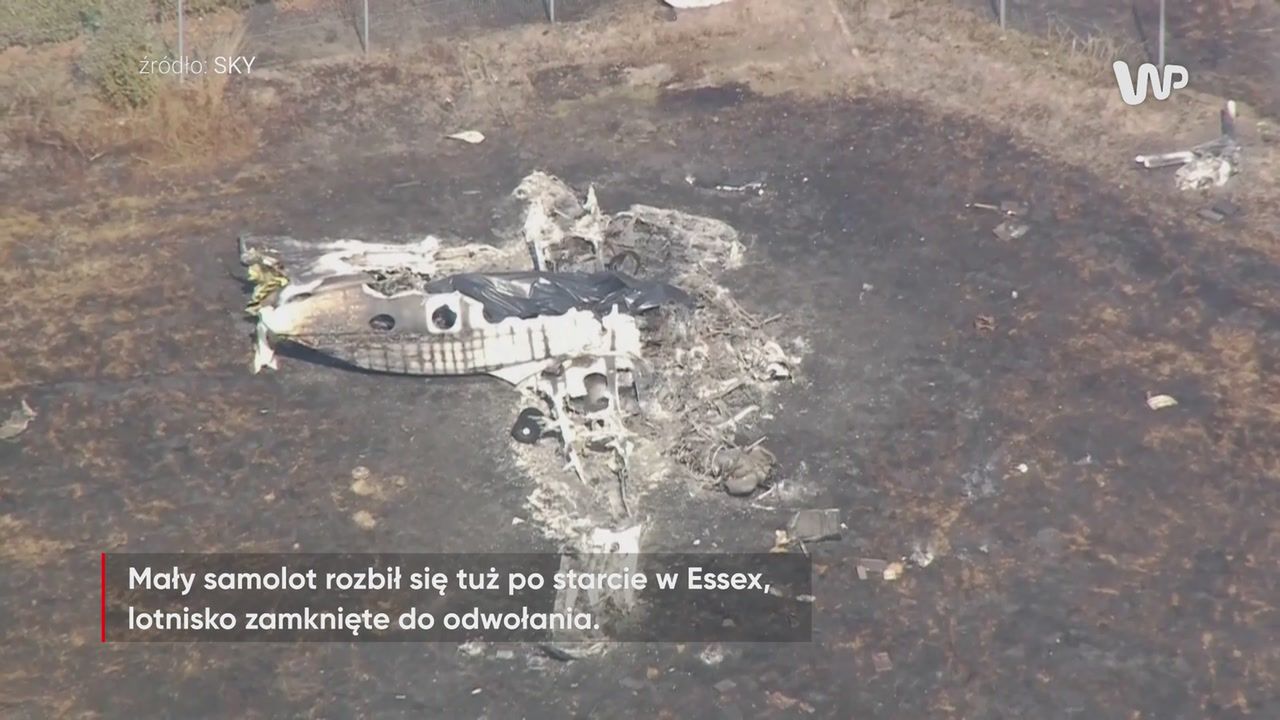 Rozbił się tuż po wystartowaniu. Nagrania wraku samolotu