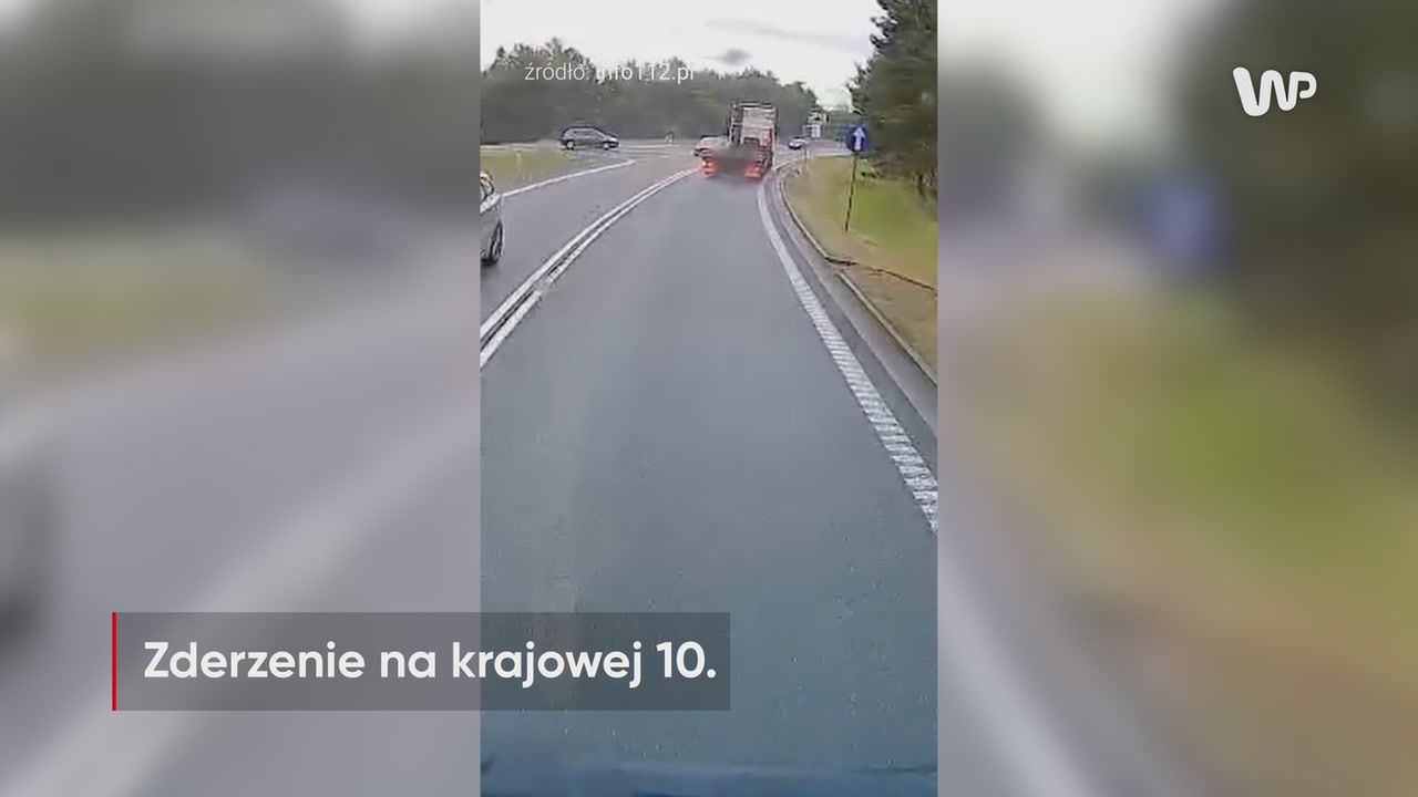 Wpadł w poślizg ciężarówką. Kierowca osobówki nie miał szans