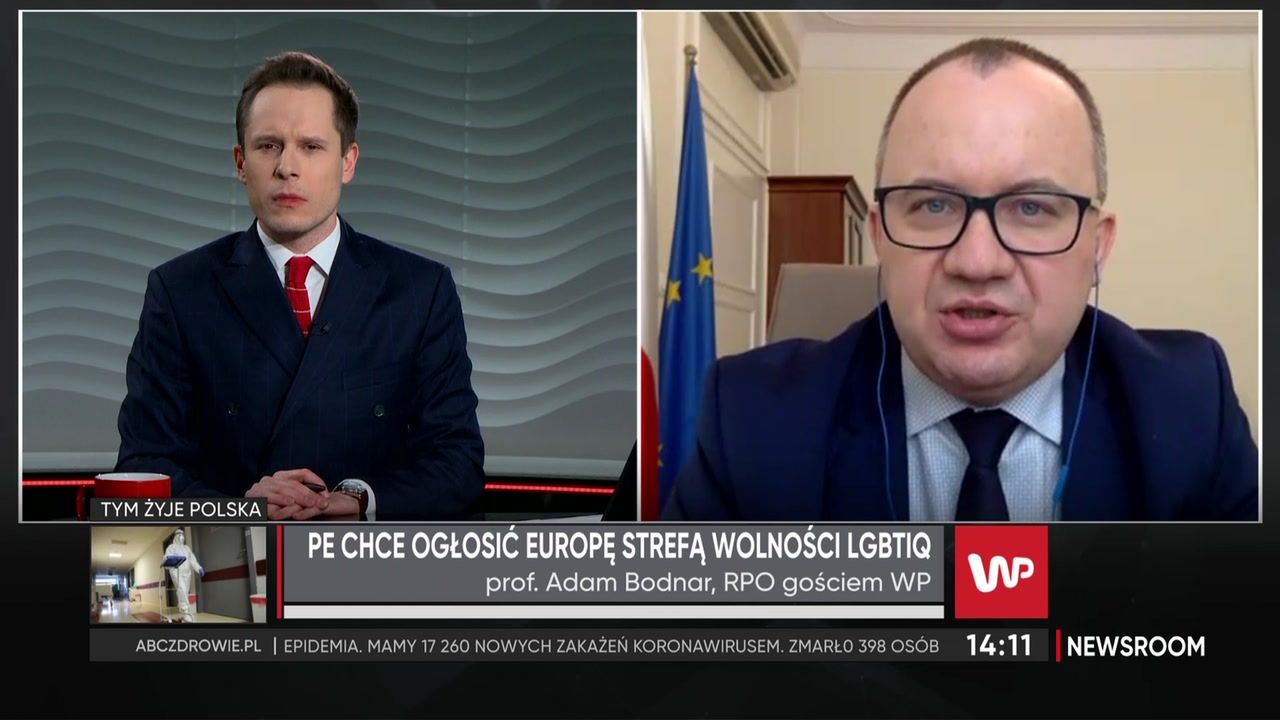 "Jeden z elementów presji". Adam Bodnar o wprowadzeniu strefy wolności dla osób LBGT+