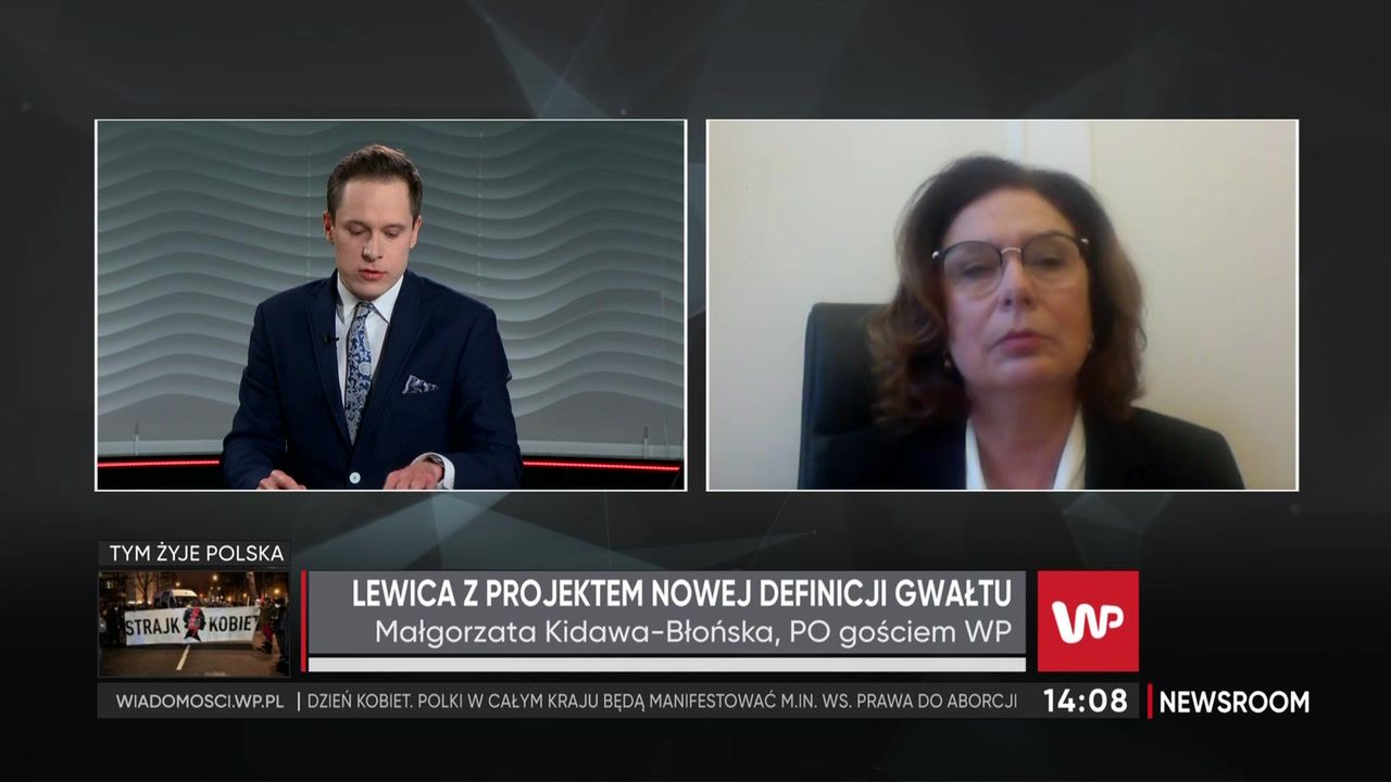 Małgorzata Kidawa-Błońska o nowej definicji gwałtu