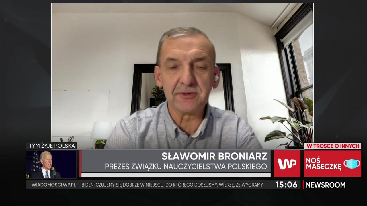 Sławomir Broniarz o nauczaniu zdalnym w klasach 1-3. Prezes ZNP mówi, że "500 zł brzmi jak żart"