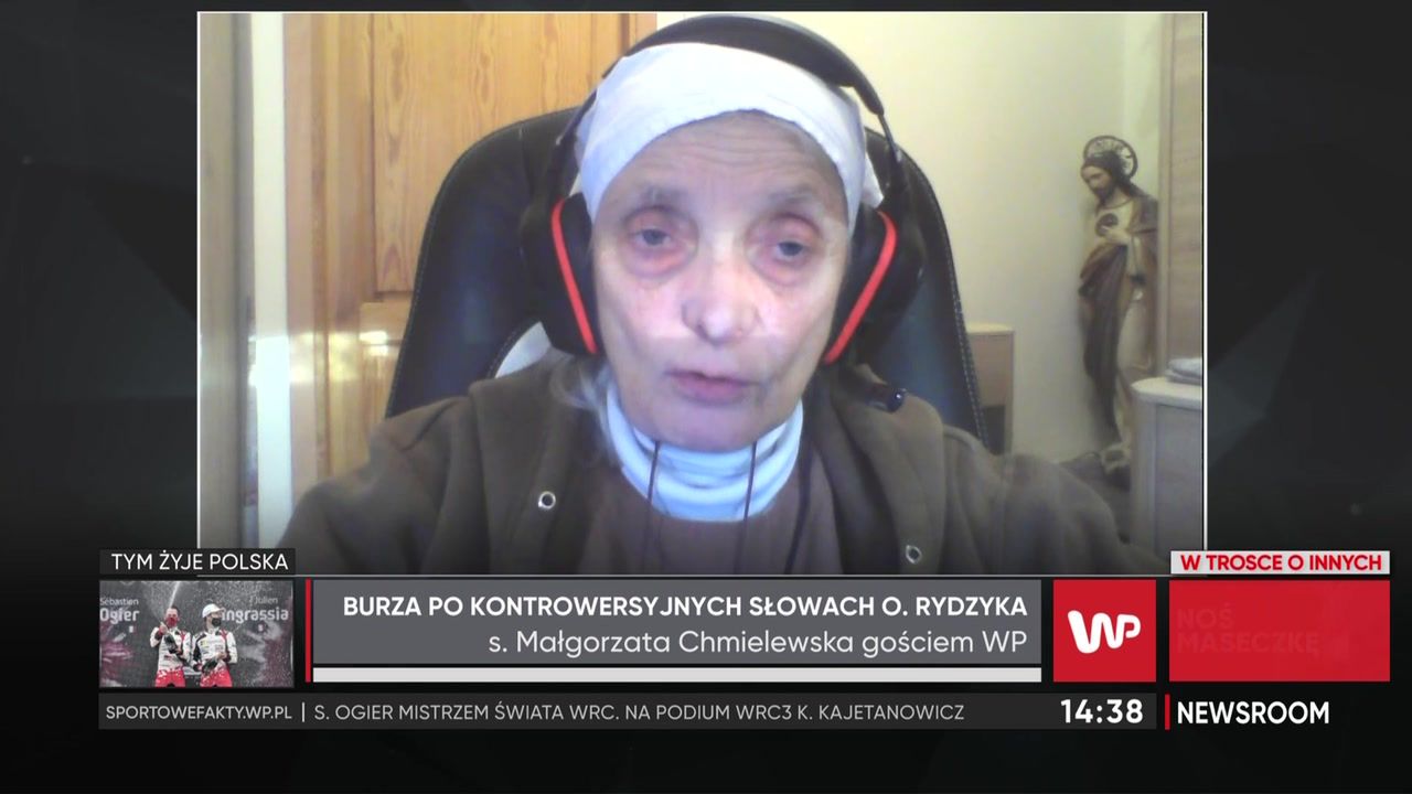 Siostra Małgorzata Chmielewska o o. Rydzyku. "Słowa karygodne, głupie"