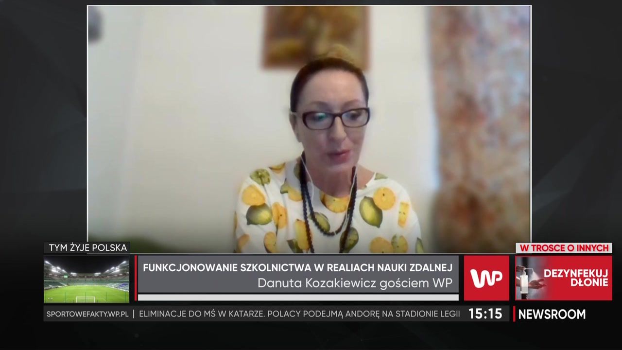 Dyrektor Danuta Kozakiewicz mówi o nastrojach uczniów. "Jest mi ich naprawdę szkoda"
