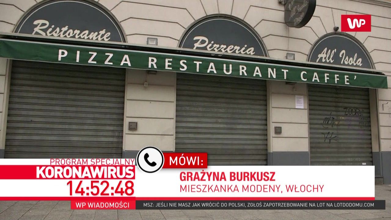 Koronawirus we Włoszech. Polka mówi, jak wygląda sytuacja