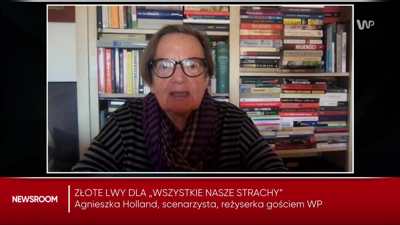 Agnieszka Holland o Złotych Lwach dla filmu "Wszystkie nasze strachy". Dopiekła Kurskiemu