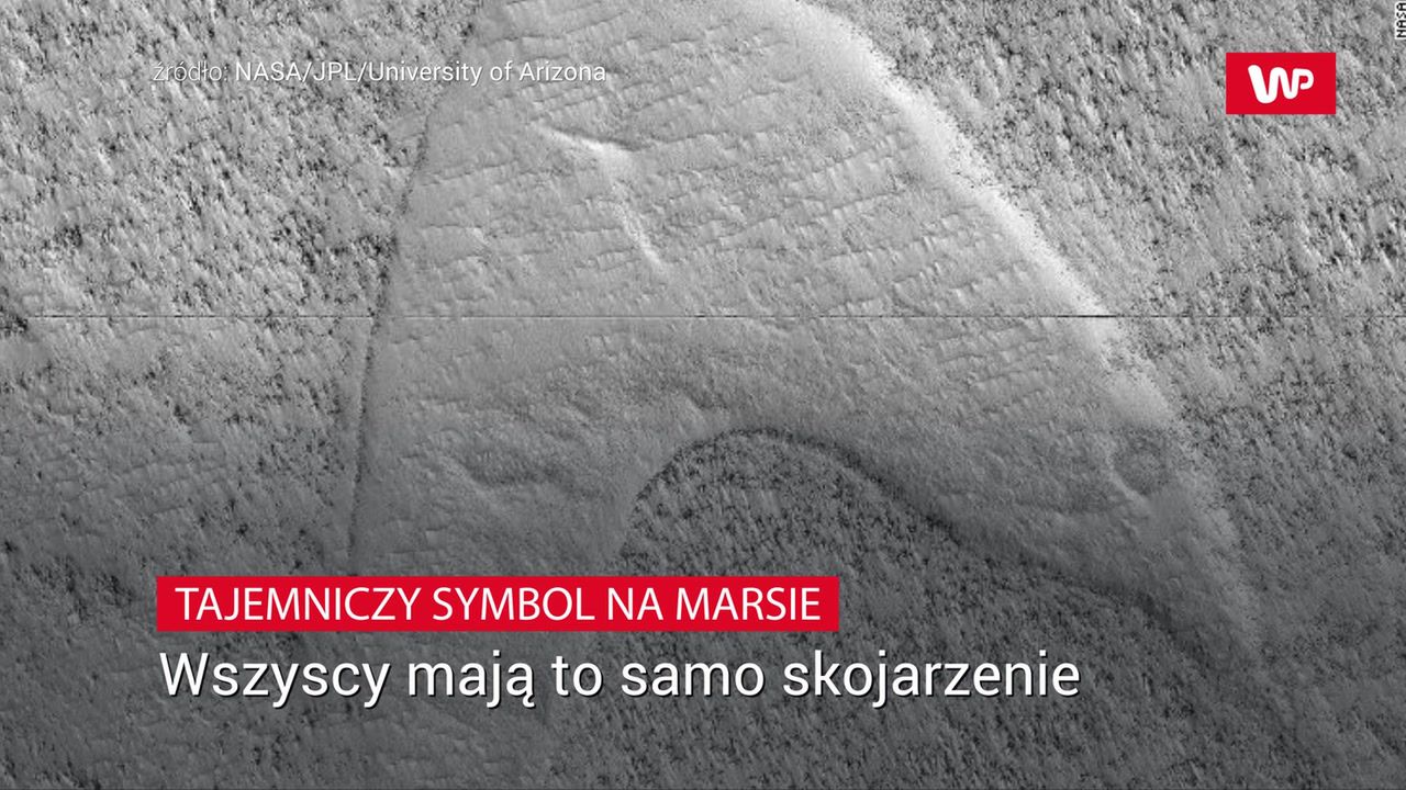 Dziwny symbol na Marsie. Internet zalały teorie spiskowe