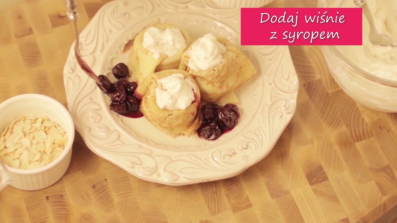 Naleśniki z ricottą i wiśniami. Zakochasz się w tym smaku