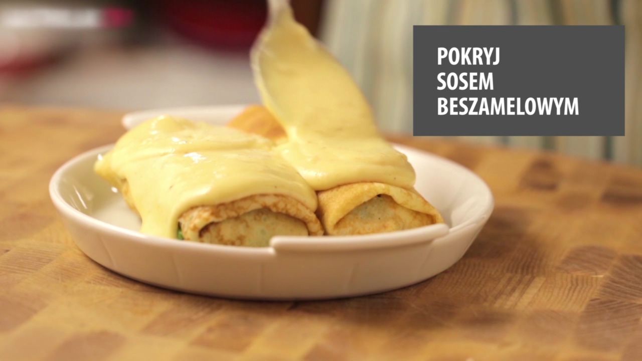 Naleśniki z labraksem i szpinakiem. Pyszny patent na obiad