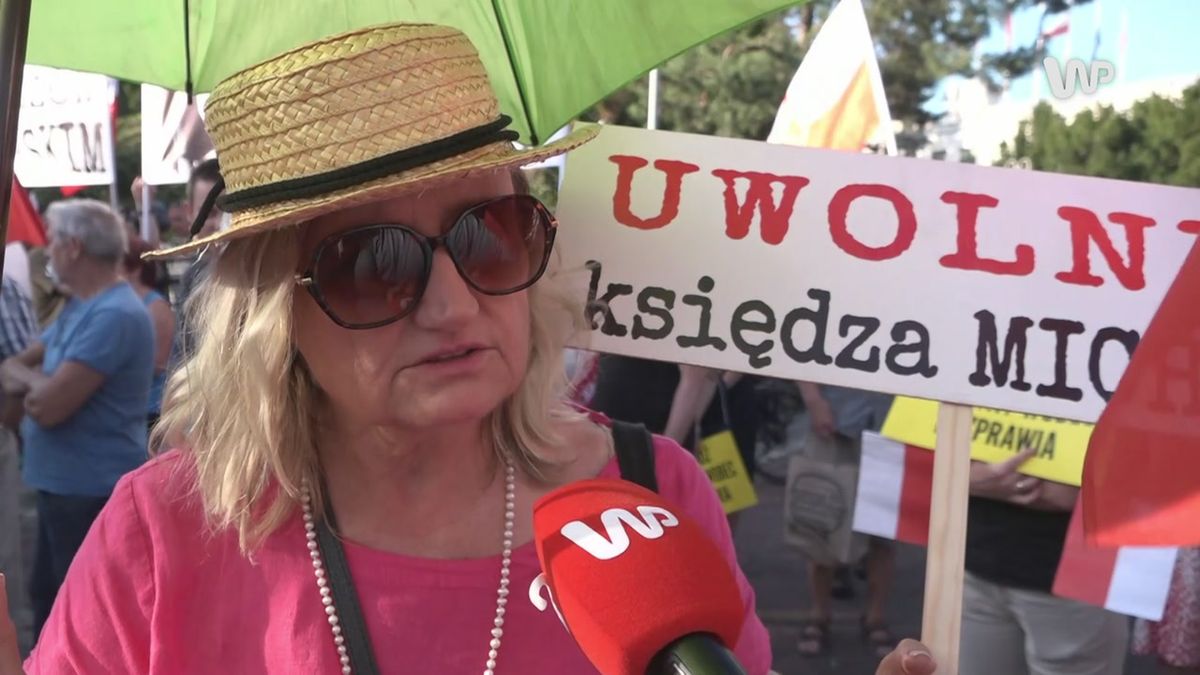 ksiądz, fundusz sprawiedliwości, protest, polityka, pis Protest PiS przed Sejmem. Złodziei trzeba zamykać, a nie księdza