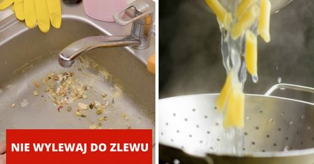 Przenigdy nie wlewaj ich do zlewu. Zapchany odpływ to najmniejszy problem