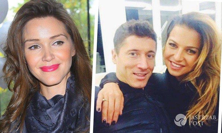 Natalia Jakuła, Anna Lewandowska, Robert Lewandowski - śpioszki dla dziecka Natalii Jakuły