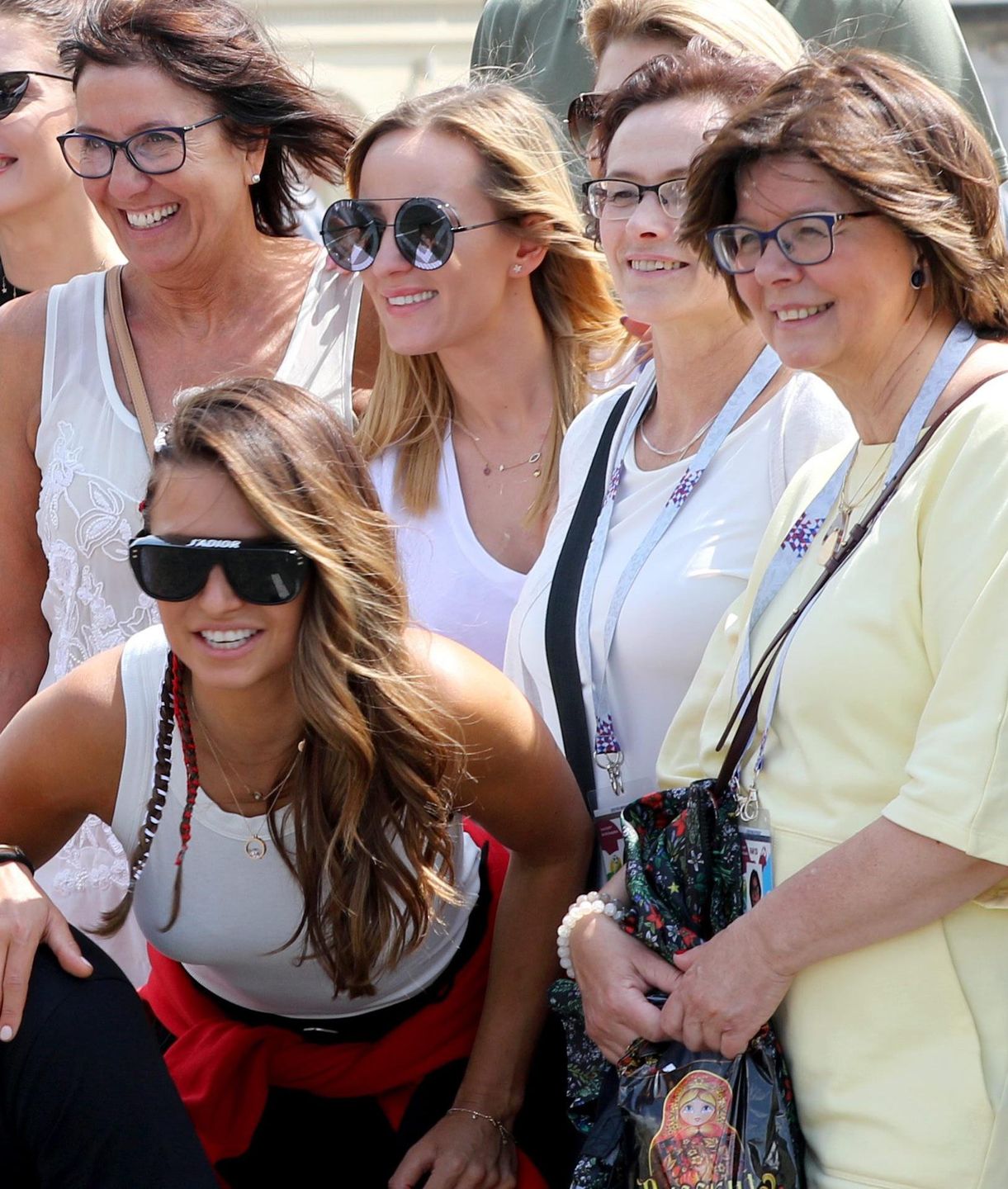Anna Lewandowska z mamą Marią Stachurską i teściową Iwoną Lewandowską kibicują Polakom w Rosji