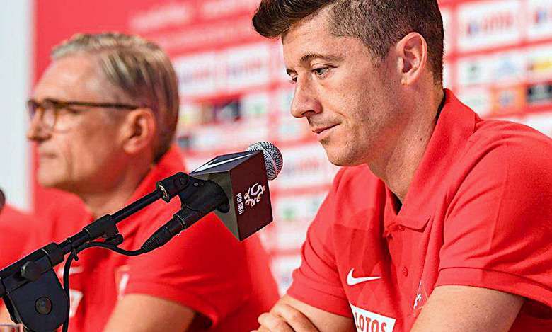 Robert Lewandowski i Adam Nawałka