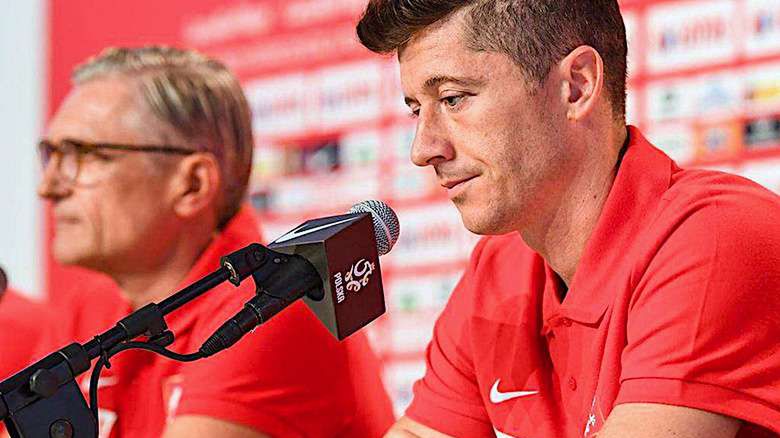 Robert Lewandowski i Adam Nawałka