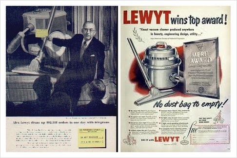 Alex Lewyt, szef firmy produkującej odkurzacze Lewyt Corp. (1909-1988)