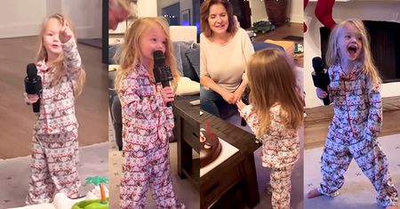 Córka Joanny Krupy chwyciła za mikrofon i zaśpiewała. Nie rozumiemy uwag jej ojca. To wideo zrobi wam dzień! [WIDEO]