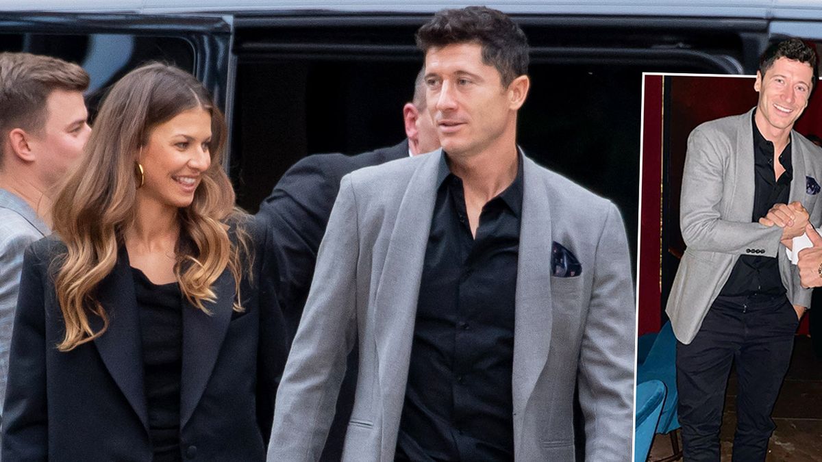 Robert i Anna Lewandowscy i Robert Burneika