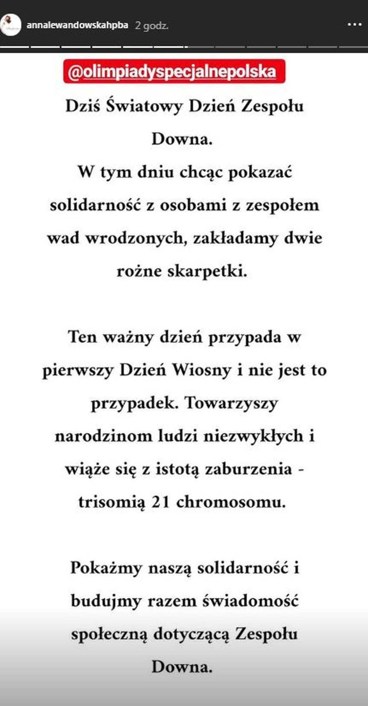 Anna Lewandowska założyła dziś dwie różne skarpetki