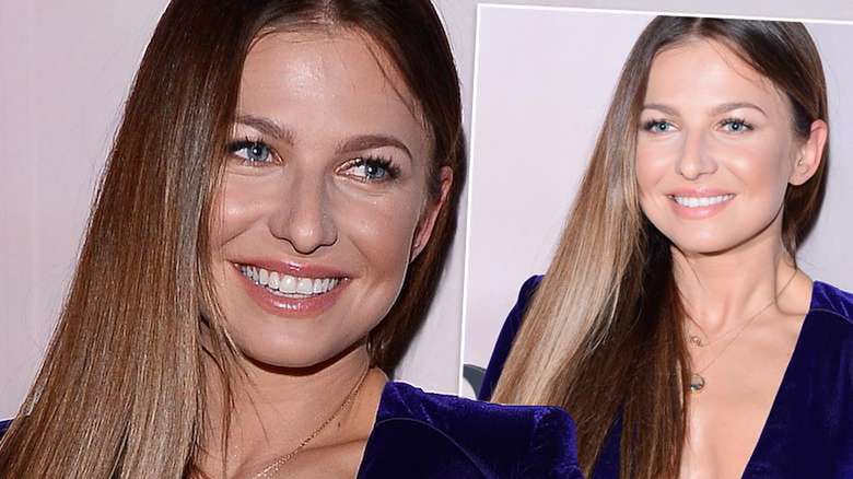 Anna Lewandowska, dekolt, nogi, pokaz Viola Piekut