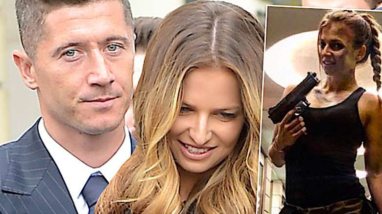 Anna i Robert Lewandowscy w przebraniach na Halloween