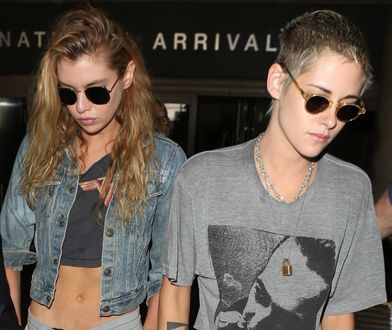 Kristen Stewart - z dziewczyną i byłym chłopakiem w jednym samolocie