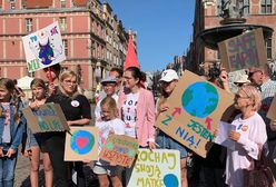 Magdalena Adamowicz i Aleksandra Dulkiewicz na proteście klimatycznym w Gdańsku