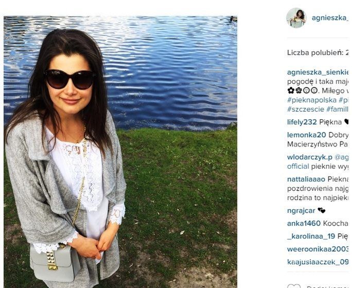 Agnieszka Sienkiewicz pierwszy raz po porodzie