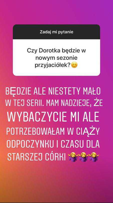 Agnieszka Sienkiewicz nie zniknie z serialu "Przyjaciółki"